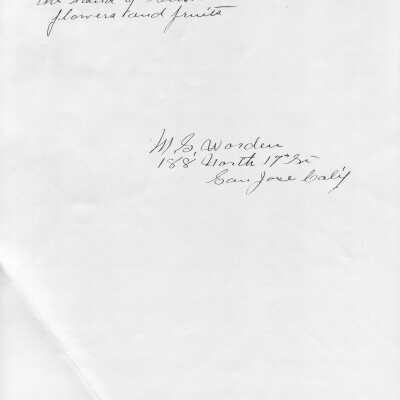 Stephen J. Worden, California Pioneer Original Handwritten Memoir Page 6