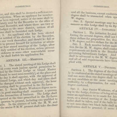 1882 A.O.U.W. Constitution pages 8, 9