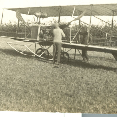 Biplane at Francis Air Field