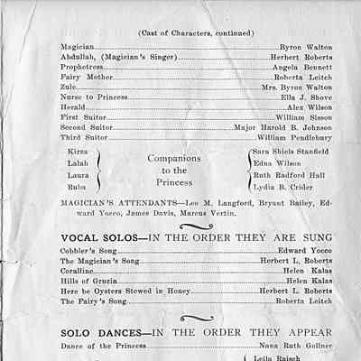 1929 (document-page 3) Magic Lamp program