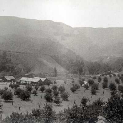 1888 Looking up Canyon Toward Hume Home