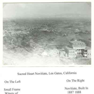 View of the Novitiate and the valley below