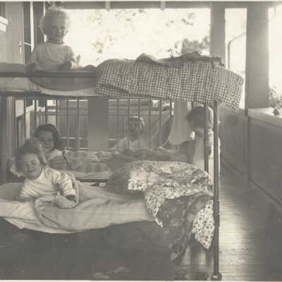 On the sleeping porch