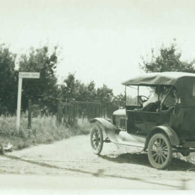 1925 "Model T" Turning into Placer Oaks Ranch