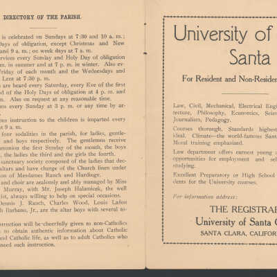 Souvenir Program & Directory - 1914