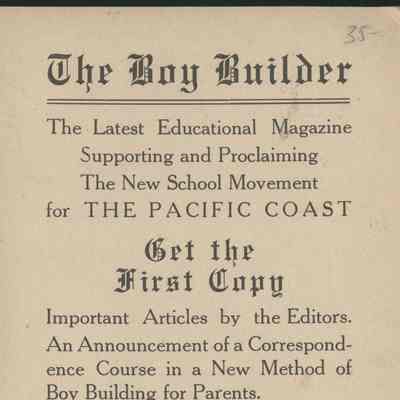 1930 Montezuma Mountain Ranch School advertisement
