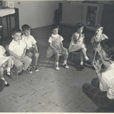 Children with teacher