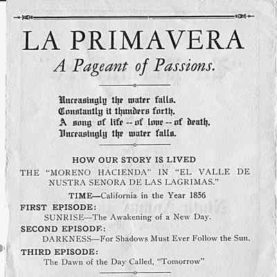 1927 (document-page 2) La Primavera program