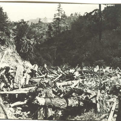Earthquake landslide