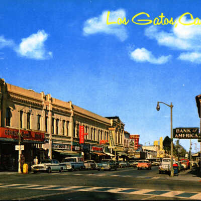 1968 Intersection of North Santa Cruz Avenue and Main Street