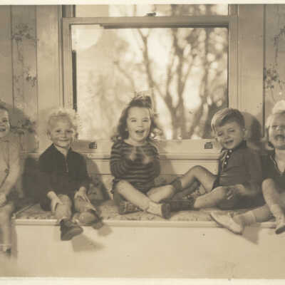 Five on the window bench