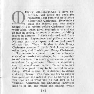 The Christmas Burden page 1
