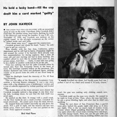 "Inside Detective" magazine, March, 1951, page 2