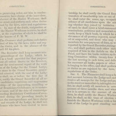 1882 A.O.U.W. Constitution pages 16, 17