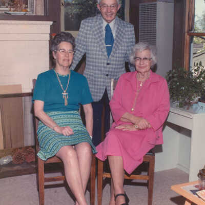 Roma Macabee Hobbie, Raymond Macabee and Lucille Macabee Evans