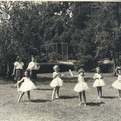 Dancing on the lawn