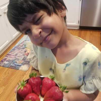 Picking strawberries