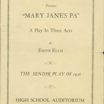 Senior Class playbill
