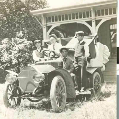 Men in automobile
