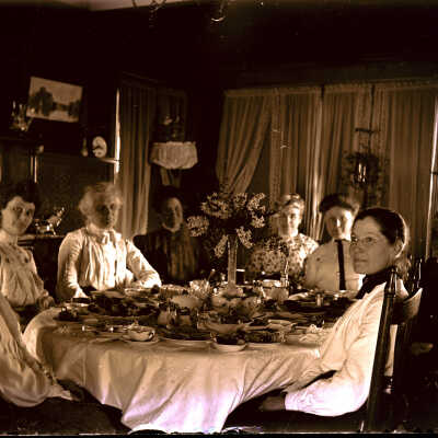 Ladies sitting at the table