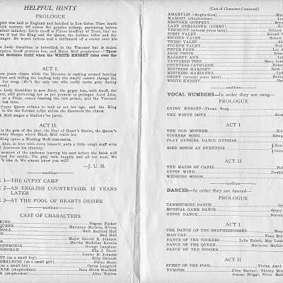 1930 (document-page 2 and 3) Gypsy Knight program