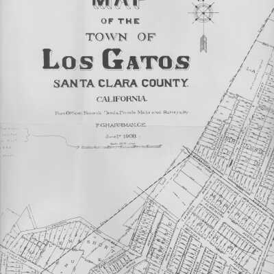 1908 Map of Los Gatos