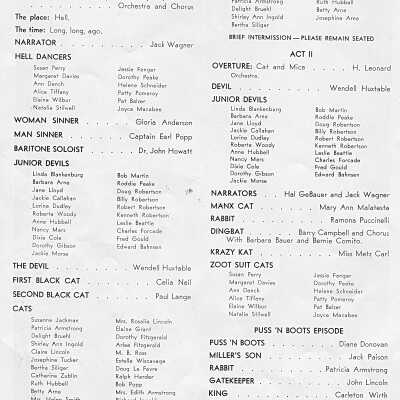 1946 (document-page 2) The Cats program