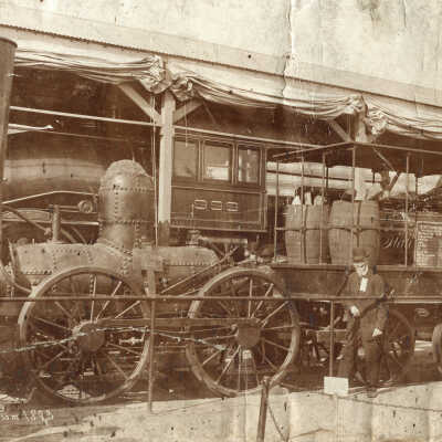 Railroad locomotives at exposition of 1893