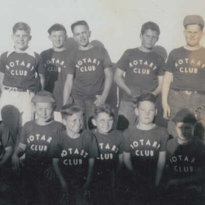 1947 Rotary Club-sponsored baseball team