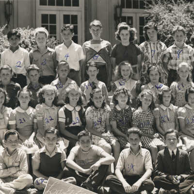 1941 Class 6A - Mrs. Estelle E. Teall, teacher, University Avenue School