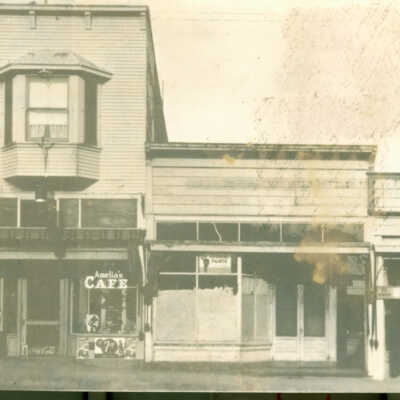 1940 Amelias Cafe and MacDonald's Radio and Electric Shop