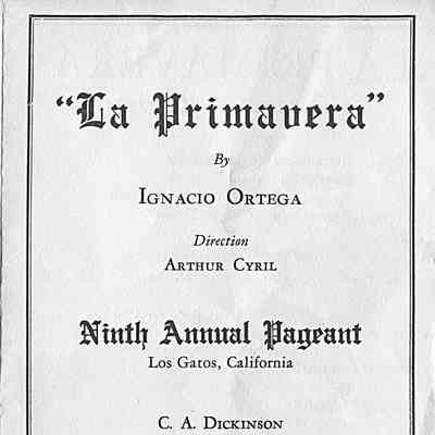 1927 (document-page 1) La Primavera program
