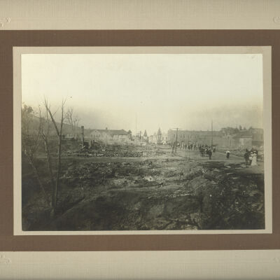 1901 Fire Aftermath, West Main Street