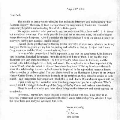 Thank you note