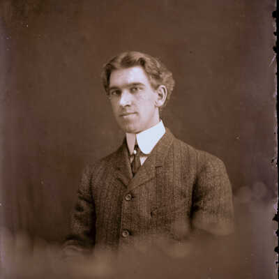 Man with wavy hair