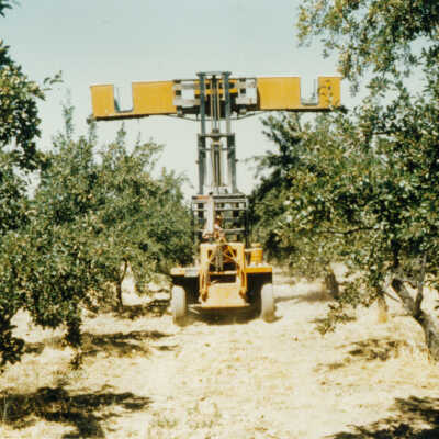 Tractor with part