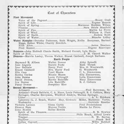 1919 (document-page 2) Pageant of Fulfillment program