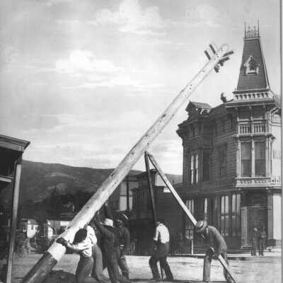 1891 First Electric Light Pole