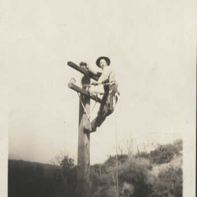 1934 Los Gatos Telephone Company linesman
