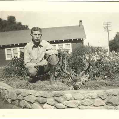 Man with deer head