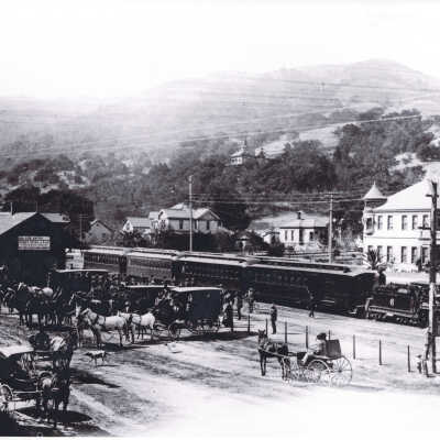 1900 Buses at the depot