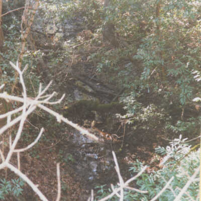Route of S.P.C. and S.P. Railroads: looking north toward the south portal of the Glenwood-Wrights tunnel