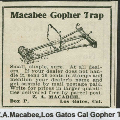 Advertisement - Macabee Gopher Traps