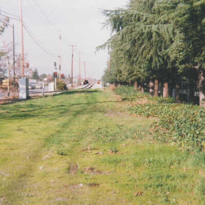 Route of the SPC/SP Railroads: Looking north toward the Vasona Junction at Winchester Boulevard