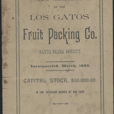 1884 Fruit Packing Co. By-Laws