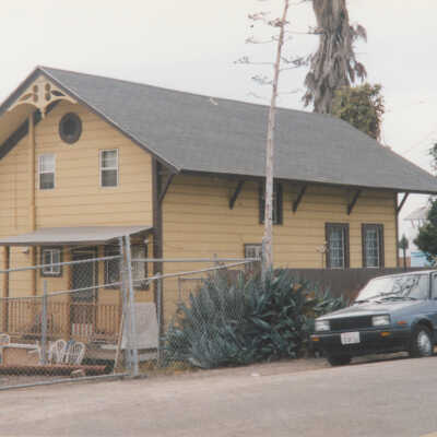 The Alviso Train Depot: Front View