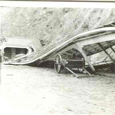 Cloister destroyed by landslide