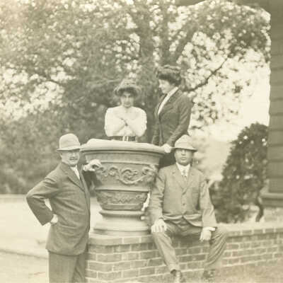 Tevis, Dr. Harry L. and group at Estate