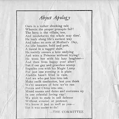 1929 (document-page 2) Magic Lamp program