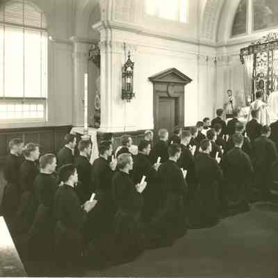Novitiate Class - Staged Vow ceremony 1950